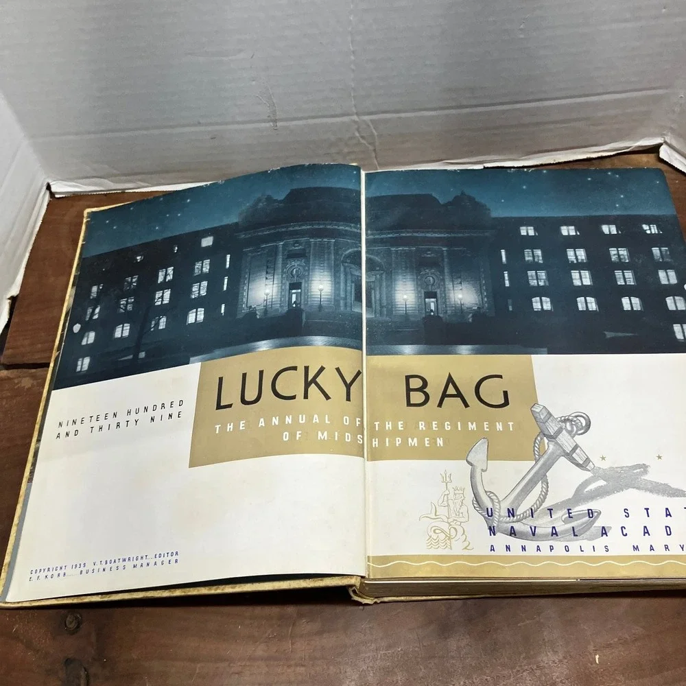 The Lucky Bag United States Naval Academy 1939 Yearbook USNA Midshipmen Military